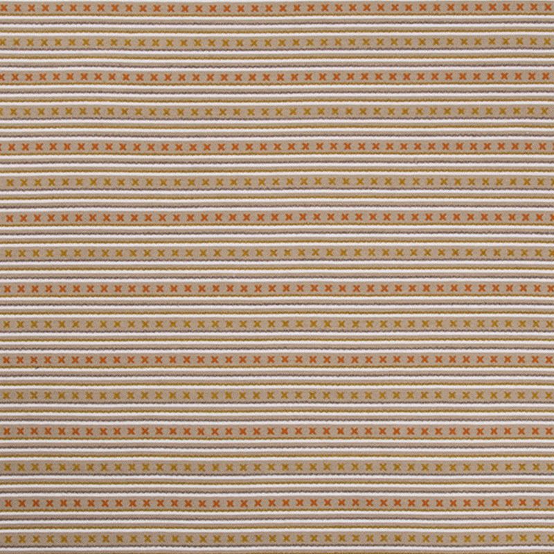 Kit Kemp Criss Cross Striped Fabric in Natural